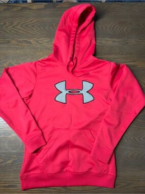 Under Armour Pink Hooded Pullover Sweatshirt